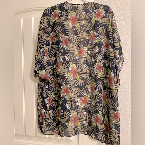 Tropical Sheer Cover Up - Picture 2 of 2